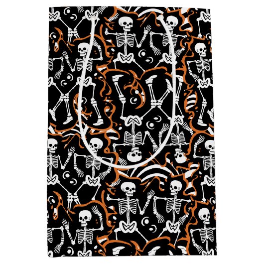 Halloween of Dag van de Dode Partij Medium Cadeauzakje (Voorkant)