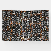 Halloween of Dag van de Dode Partij Spandoek (Horizontaal)