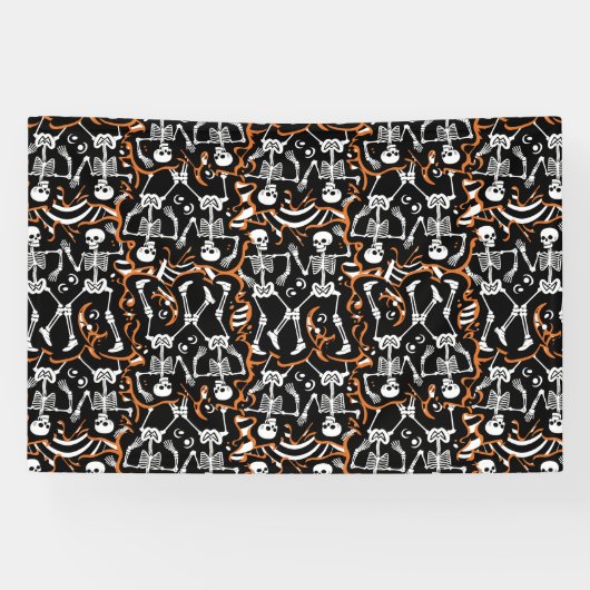 Halloween of Dag van de Dode Partij Spandoek (Horizontaal)