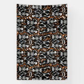 Halloween of Dag van de Dode Partij Spandoek (Verticaal)