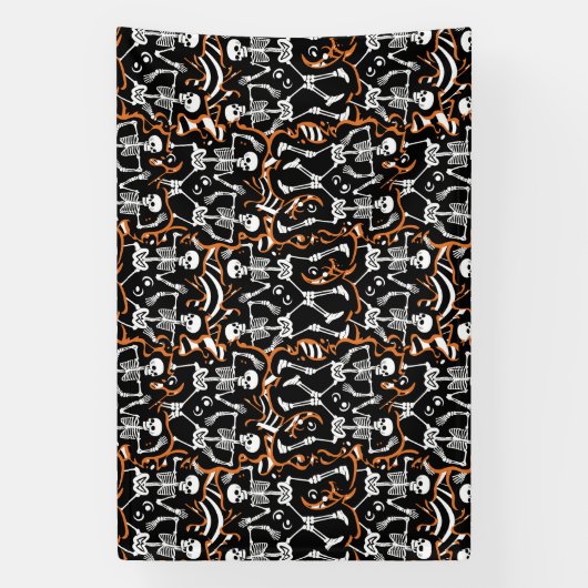 Halloween of Dag van de Dode Partij Spandoek (Verticaal)