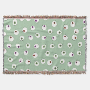 Halloween ogen, handgetekend naadloos patroon. deken