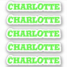 Halloween Ogen | Neon Groene Naam Sticker