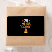 Halloween Oh, zo Corny Snoep Birthday Etiket (Insitu)