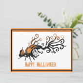 Halloween/oktober/herfst/pompoen boom aankondiging (Staand voorkant)