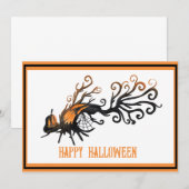 Halloween/oktober/herfst/pompoen boom aankondiging (Voorkant / Achterkant)