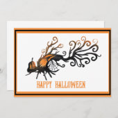 Halloween/oktober/Herfst/pompoenboom Aankondiging (Voorkant / Achterkant)