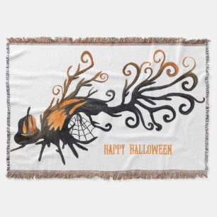 Halloween/oktober/Herfst/pompoenboom Deken