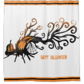 Halloween/oktober/Herfst/pompoenboom Douchegordijn (Voorkant)