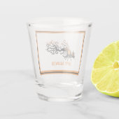 Halloween/oktober/Herfst/pompoenboom Shot Glas (Achterkant)