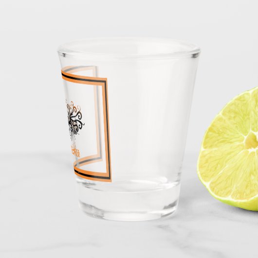 Halloween/oktober/Herfst/pompoenboom Shot Glas (Rechts)