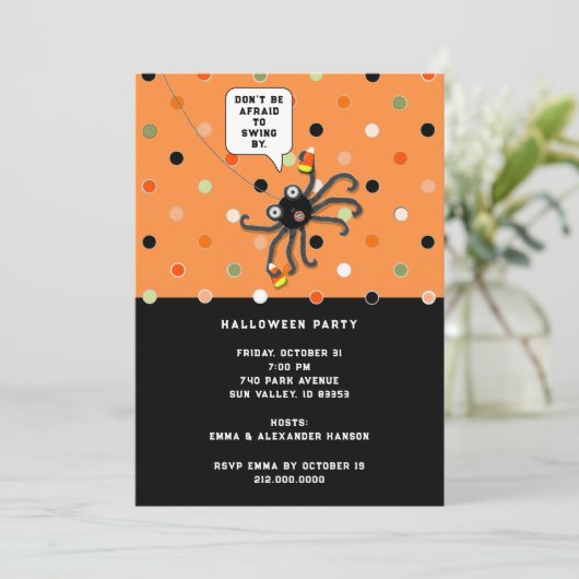 Halloween Oktober Open Huis Kaart (Staand voorkant)