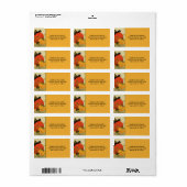 Halloween Oktober Pompoen Etiket (Full Sheet)