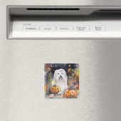 Halloween Old English Sheepdog with Pumpkins Scary Magneet (Insitu (Vaatwasser))