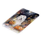 Halloween Old English Sheepdog with Pumpkins Scary Magneet (Linkerzijde)