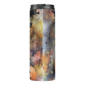 Halloween Old English Sheepdog with Pumpkins Scary Thermosbeker (Achterkant)