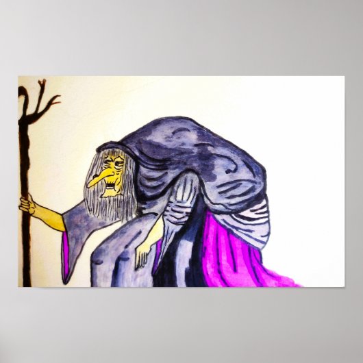 HALLOWEEN OLD HAG POSTER (Voorkant)