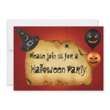 Halloween Old Parchment Greeting