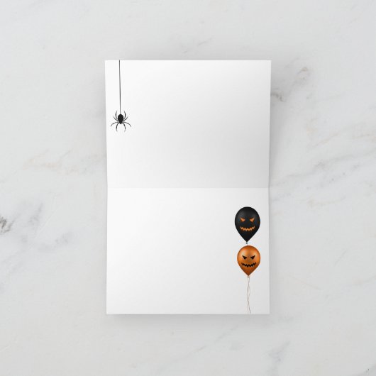 Halloween Old Parchment Greeting Kaart (Binnen)