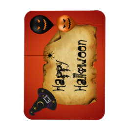 Halloween Old Parchment Greeting Magneet