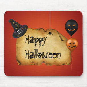 Halloween Old Parchment Greeting Muismat