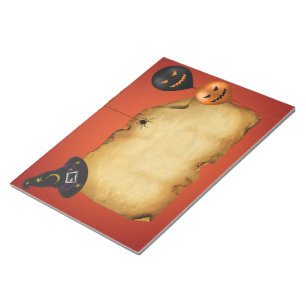 Halloween Old Parchment Greeting Notitieblok