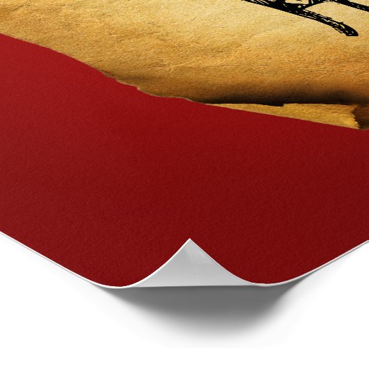 Halloween Old Parchment Greeting Poster (Hoek)