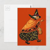 Halloween Old Witch Briefkaart (Voorkant / Achterkant)