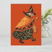  Halloween Old Witch Kaart (Staand voorkant)