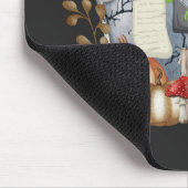 Halloween Old Witch met geesten en pompoen Muismat (Hoek)