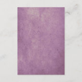 Halloween-omsluitingskaart voor bruiloft in paars informatiekaartje (Achterkant)