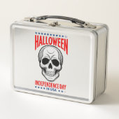 Halloween Onafhankelijkheidsdag met schedel (Voorkant)