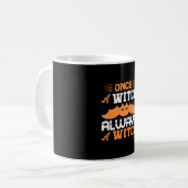Halloween Once A Witch Always A Witch Birthday Koffiemok (Voorkant links)