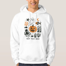 Halloween onder water verpompen bewerkbaar hoodie