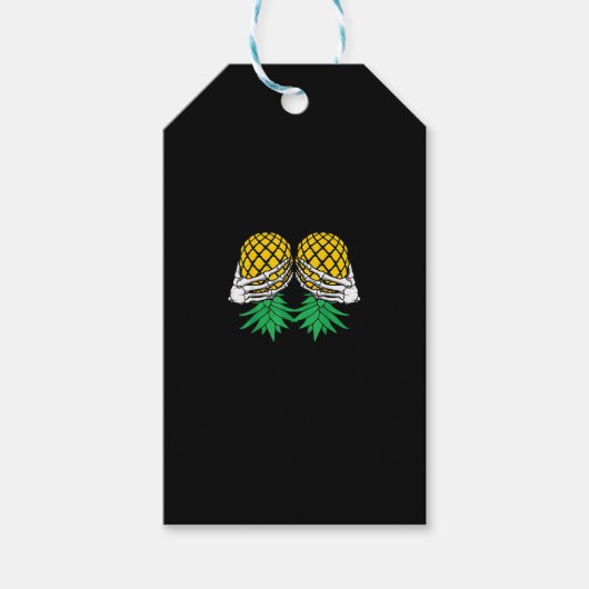 Halloween ondersteboven Zwingerskelet H Cadeaulabel (Voorkant)