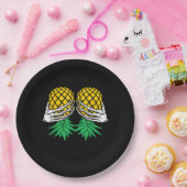 Halloween ondersteboven Zwingerskelet H Papieren Bordje (Feest)