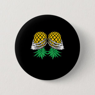Halloween ondersteboven Zwingerskelet H Ronde Button 5,7 Cm