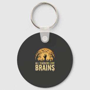 Halloween Onderwijs Hersenen Sleutelhanger