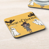 Halloween onderzetters - huis van de verschrikking (Linkerzijde)