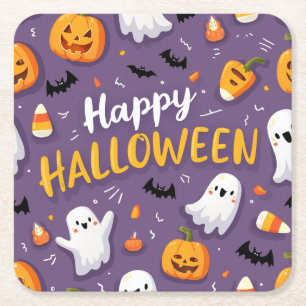 Halloween Onderzetters: ideaal voor Drinken! Kartonnen Onderzetters