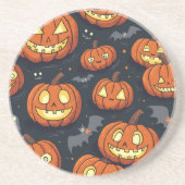 Halloween Onderzetters met vleermuizen, grote pomp (Voorkant)