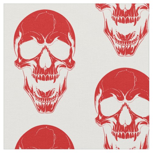 Halloween ondode vampier schedel enge monster rood stof (Close Up)
