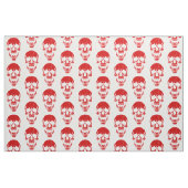 Halloween ondode vampier schedel enge monster rood stof (Fat Quarter)