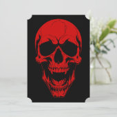 halloween ondood vampier schedel griezel monster r feestdagenkaart (Staand voorkant)