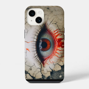 Halloween One-Eyed Crying Blood iPhone Case 14 Hoesje
