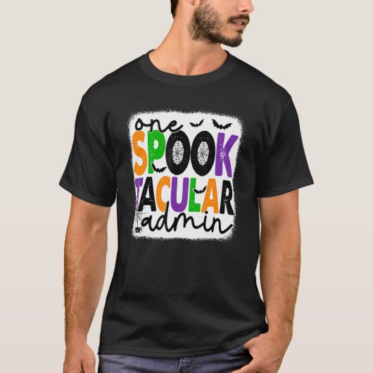 Halloween One Spook Tacular Admin Squad Administra T-shirt (Voorkant)