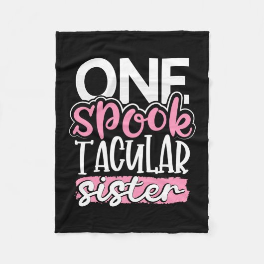 Halloween One Spook Tacular Sister Fleece Deken (Voorkant)