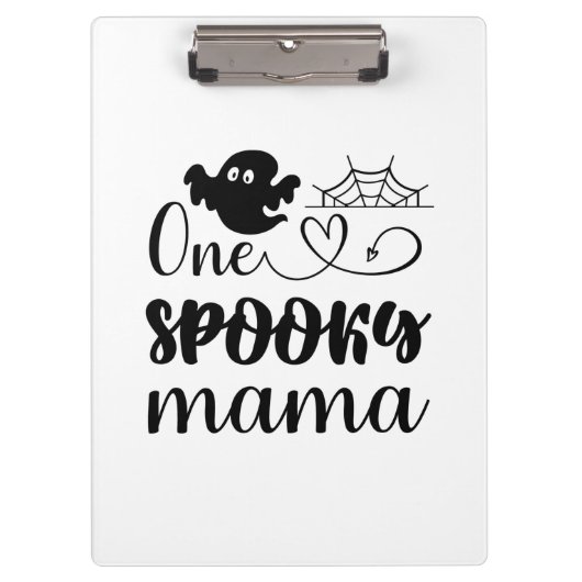 Halloween One Spooky Mama Birthday Klembord (Voorkant)