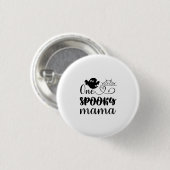 Halloween One Spooky Mama Birthday Ronde Button 3,2 Cm (Voorkant /achterkant)