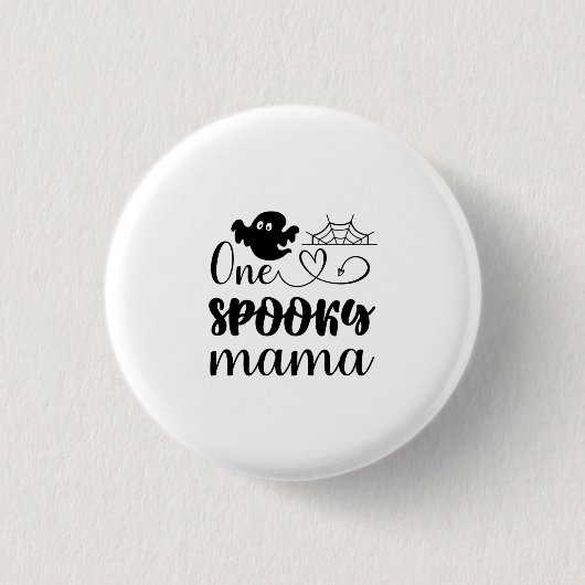 Halloween One Spooky Mama Birthday Ronde Button 3,2 Cm (Voorkant)